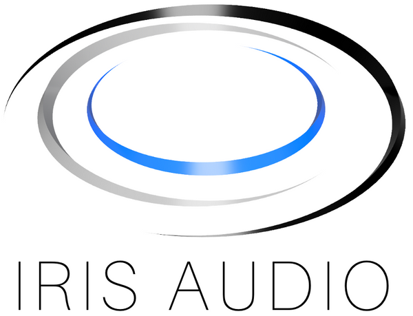 Iris Audio brand logo with word mark.
